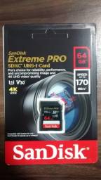 Título do anúncio: Cartão De Memória Sandisk  Extreme Pro 64gb