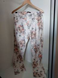 Título do anúncio: Calça jeans floral skinny feminina