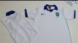 Título do anúncio: Camisa do Brasil gola polo branca