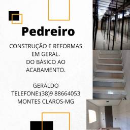 Título do anúncio: PEDREIRO CONSTRUÇÃO E REFORMA