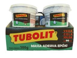 Título do anúncio: Tubolit  Massa Epóxi A+B 300g Nauticola Super Cola Epóxi