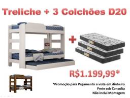Título do anúncio: Treliche Smart + 03 Colchões D20 - Mega Preço !!!