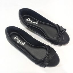 Sapatilha Bico Redondo Nó Preta Dazuli