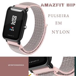 Título do anúncio: Pulseira Nylon para Amazfit Bip Lite