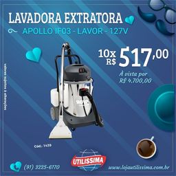 Título do anúncio: Extratora Lavadora de Carpetes e Pisos Apollo 1400w Lavor - Entrega grátis *