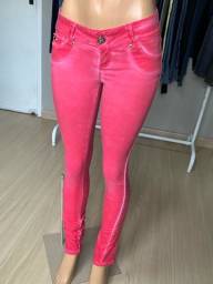 Título do anúncio: Calça Jeans Feminina Rosa Fido Dido TAM 14