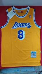 Título do anúncio: Camisa de basquete regata NBA L.A. Lakers #8 Kobe Bryant amarela 