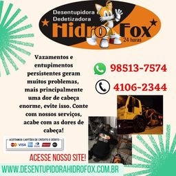 Título do anúncio: Desentupidora ! a melhor Hidro Fox ! Hidro Fox ! Hidro Fox !