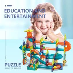 Título do anúncio: Brinquedo Infantil Educativo Magic Magnetic 40Pçs Conjunto de Construção Magnética