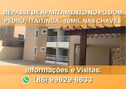 Título do anúncio: Repasse apartamento 60 metros quadrados com 2 quartos em Parque D Pedro - Itaitinga - CE