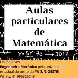 Título do anúncio: Aulas particulares de matemática 
