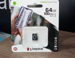 Título do anúncio: Cartão de Memória MicroSD 64GB Kingston Canvas Select