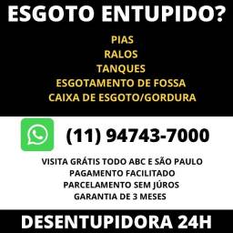 Título do anúncio: Desentupidora 24h no Jardim Paraíso, ABC e São Paulo