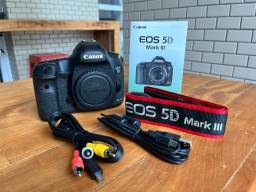 Título do anúncio: Canon Eos 5d Mark Iii Dslr - Impecável E Revisada 