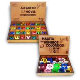 Título do anúncio: Alfabeto  e Nuúmeros Móvel Colorido Montessori