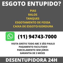 Título do anúncio: Desentupidora 24h no Casa Branca, ABC e São Paulo 