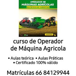 Título do anúncio: Curso de Operador de Máquina Agricola 
