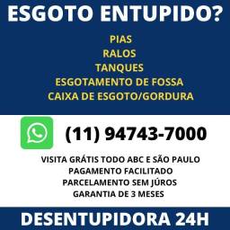 Título do anúncio: Desentupidora 24h no Capuava, ABC e São Paulo