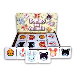 Título do anúncio: Dominó dos Animais - Brinquedo Pedagógico 28 peças