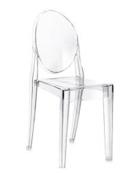 Título do anúncio: Cadeira Victoria Ghost - Incolor - Transparente - Acrilico