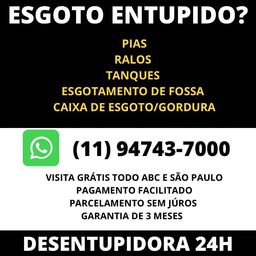 Título do anúncio: Desentupidora 24h no Centreville, ABC e São Paulo