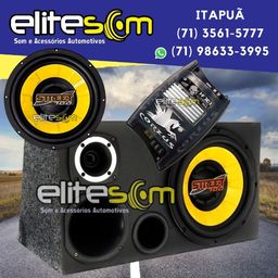 Título do anúncio: Caixa Trio Elite Som Completa 12 pol. + Módulo 3C + Fiação instalada na Elite Som 