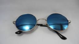 Título do anúncio: Óculos com lentes azul espelhadas redondo estilo Rock Looks Yoko Ono John Lenno Style