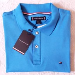 Título do anúncio: Camisa Polo Premium Azul Claro Importada P