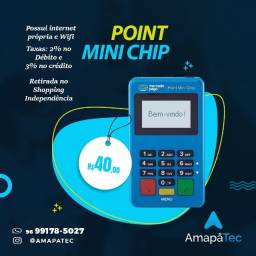 Título do anúncio: Maquininha de cartão Point Chip do Mercado Pago / Com Chip e Internet Própria Gratuita 