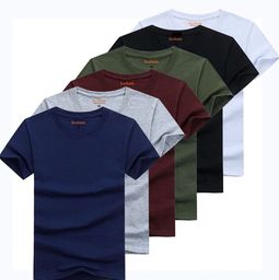 Título do anúncio: Kit 5 Camiseta Camisa Masculina Básica Atacado Algodão 30.1