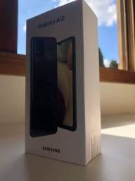 Título do anúncio: Samsung A12 preto Novo na caixa, lacrado 