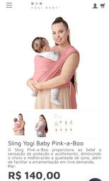 Título do anúncio: Sling Yogi Baby - Tecido Respirável 100% Algodão 