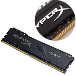 Título do anúncio: Memória Ram DDR4 8gb 2400mhz kingston Hyperx Fury Computador Gamer