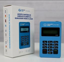 Kit 2 Máquinas de cartões Point mini bluetooth Mercado Pago. S/ aluguel