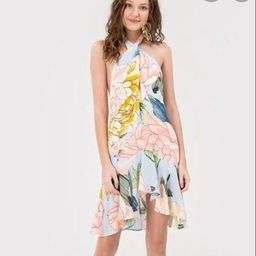 vestido maxi chita cubana