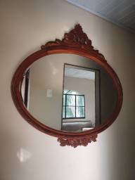 Título do anúncio: Moldur de madeira cerejeira maciça para espelho
