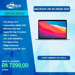 Título do anúncio: Macbook Air M1 256 GB Ssd Cinza Espacial (Novo e Lacrado)