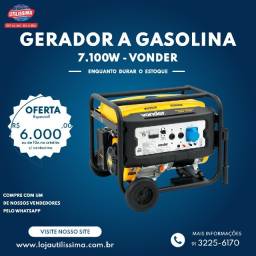 Título do anúncio: Gerador à Gasolina 7100W GGV 7100 110/220V Vonder 