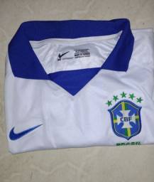 Título do anúncio: Camisas do Brasil Branca 1 linha dri-fit