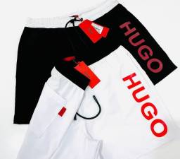 Título do anúncio: Short Praia Hugo Boss Red   na cor Branco