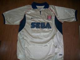 Título do anúncio: Camisa Arsenal NIKE 1999/2000 tamanho L Henry#14