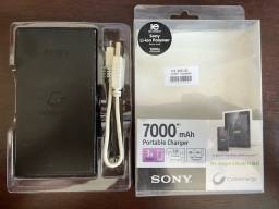 Título do anúncio: Bateria externa Sony original  7000 mAh 