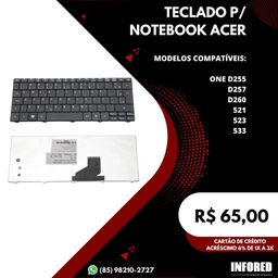 Título do anúncio: Teclados Notebook Acer