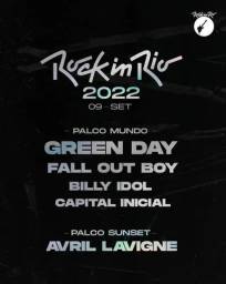 Título do anúncio: rock in rio - green day 09/09/2022