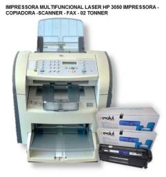 Título do anúncio: Impressora Multifuncional HP Laserjet 3050 Seminova com 02 Toner Q2612a Novo ..