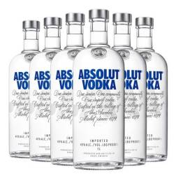 Título do anúncio: 6 Vodka Absolut Original Suécia 1 Litro A Pronta Entrega