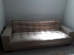 Título do anúncio: Vendo sofá cama de linho , semi novo ( móveis Bianchi )