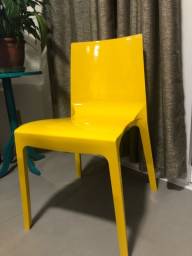 Título do anúncio: Cadeira Polipropileno Plasútil Amarela