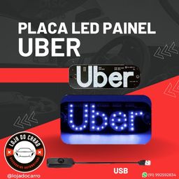 Título do anúncio: Placa Uber Led