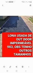 Título do anúncio: LONA USADA DE OUT DOOR IMPERMEÁVEL 9X3 BOA  PARA CAMINHÃO, ACAMPAR, COBERTURA 